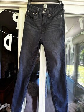 J. Crew Skinny Jeans in Dark Gray Wash